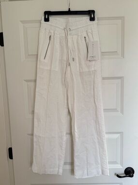NWT Athleta Cabo Linen Wide Leg Pant